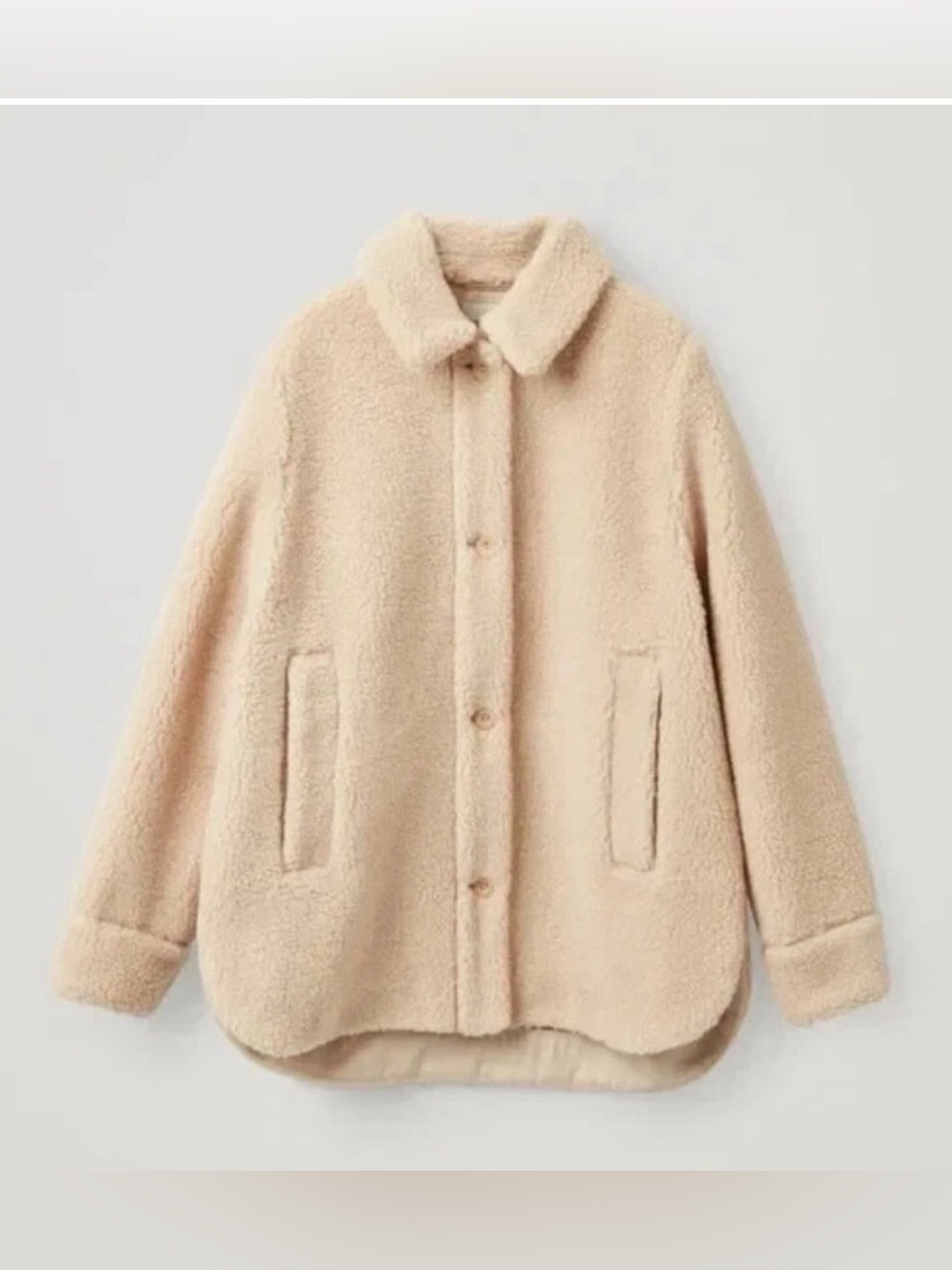 COS fleece Teddy overCoat - tan